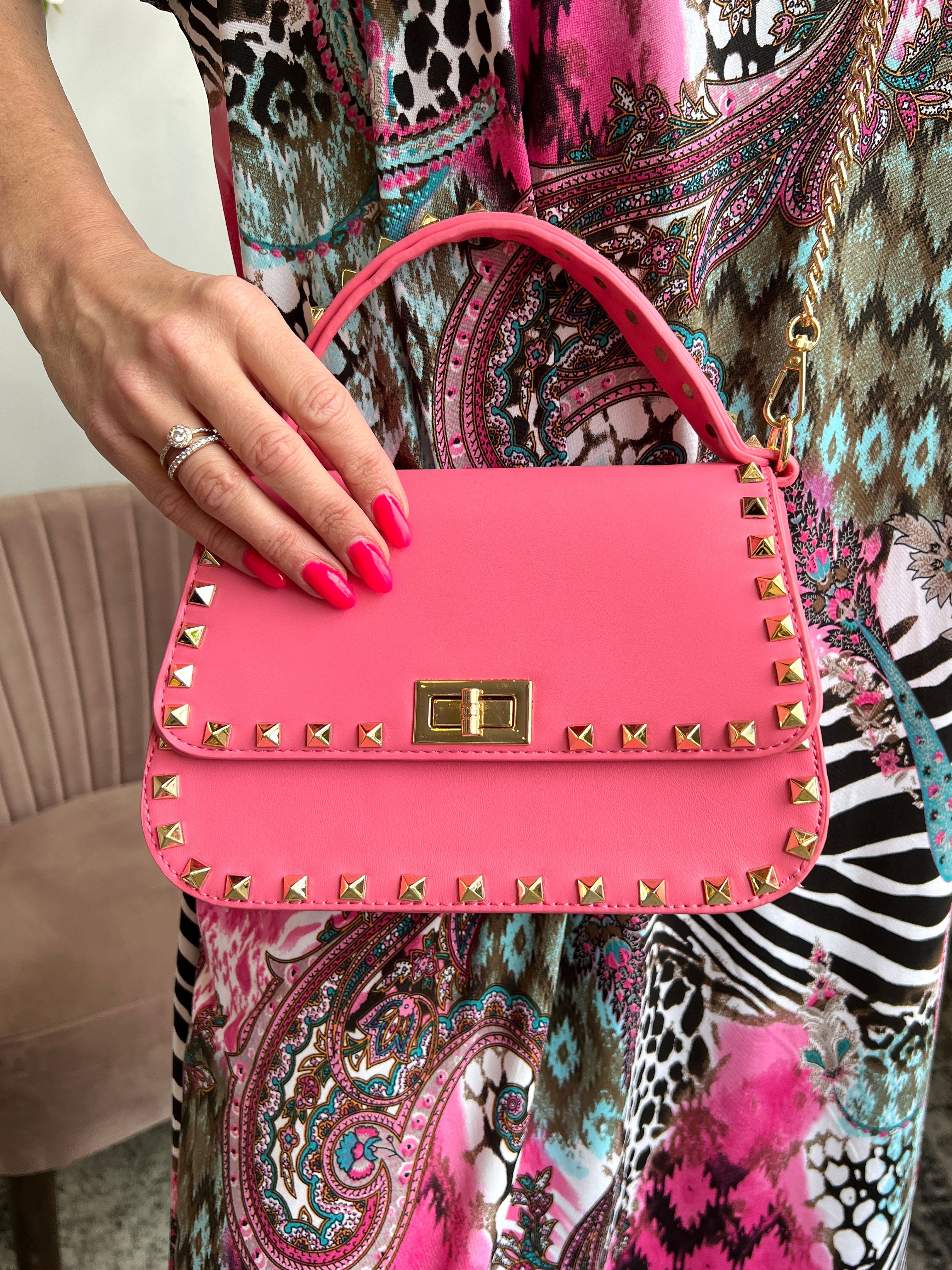 Minna - Lille taske med guld nitter